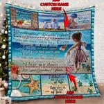personalized baby girl beach life quilt blanket d2448933