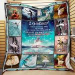 personalized ballet dancer to my girlfriend quilt blanket i love you with my whole heart great 0