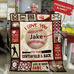 Personalized Baseball Quilt Blanket Dhc0602716Td