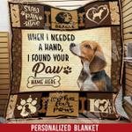 personalized beagle quilt blanket dhc0602638td d2446638