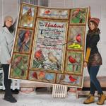 personalized cardinal to my husband quilt blanket from wife i will love you forever and always 0