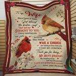 personalized cardinal to my wife quilt blanket from husband thank you for being my naughty lover 0