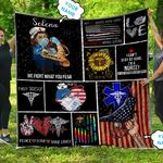 personalized custom name nurse fight what you fear quilt blanket d2418176