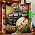 personalized dad to son baseball quilt blanket d2448445