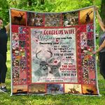 personalized deer to my gorgeous wife quilt blanket from husband i love you forever and always 0