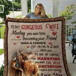 personalized deer to my wife from husband i love you forever and always quilt blanket great 0