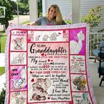 personalized elephant to my granddaughter from grandma once upon a time quilt blanket great 0