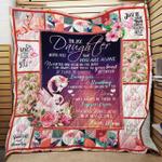 personalized flamingo to my daughter from mom i will always be there for you quilt blanket great 0
