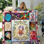 personalized hippie girl the soul of a gypsy quilt blanket great customized gifts for birthday 0