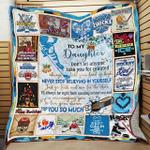 personalized hockey to my daughter quilt blanket i love you so much great customized blanket 0