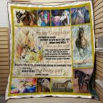 personalized horse to my daughter from mom i will always be there quilt blanket great customized 0