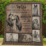 personalized horse to my wife quilt blanket from husband i love you still i always have i always 0