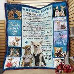 personalized husband and wife chihuahua to my only love quilt blanket i love you forever and 0
