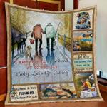 personalized husband and wife fishing partner for life quilt blanket d2448821