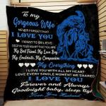 personalized lion to my wife from husband never forget that i love you quilt blanket great d2453623