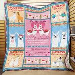 personalized llama to my wife quilt blanket i had you and you had me great customized blanket 0