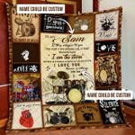 personalized love drums quilt blanket d2448912