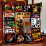 personalized motocross custom name quilt blanket d2448927