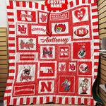 personalized nebraska cornhuskers ncaa quilt blanket d2410498