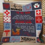 personalized nurse to my son quilt blanket from mom i want you to believe deep in your heart 0