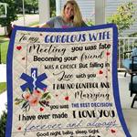 personalized paramedic to my wife from husband i love you forever and always quilt blanket great 0