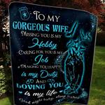 personalized police to my wife quilt blanket from husband loving you is my life great customized 0