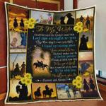personalized riding horse to my wife quilt blanket i love you forever and always great customized 0