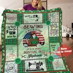 personalized sewing is not a hobby its a 2020 survival skill quilt blanket great customized 0