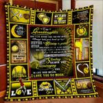 personalized softball to my granddaughter quilt blanket never stop believing in yourself great 0