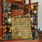 personalized soldier to my dad quilt blanket from daughter i love you forever great customized 0