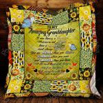 personalized suflower to my granddaughter from grandparents ill always be with you quilt blanket 0