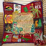 personalized t rex to my grandson quilt blanket from grandma i can promise to love you for the 0