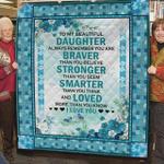personalized to my beautiful smarter than you think quilt blanket great customized blanket gifts 0