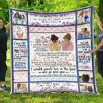 personalized to my bestie quilt blanket thank you for standing by my side great customized 0