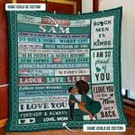 personalized to my boy today is a good day i am so proud of you black mom quilt blanket d2449852