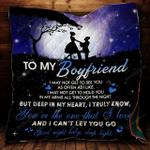personalized to my boyfriend you are the one that i love quilt blanket great customized blanket 0
