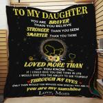 personalized to my daughter from mom you are braver quilt blanket great customized gifts for 0