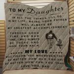personalized to my daughter quilt blanket from dad great customized blanket gifts for birthday 0
