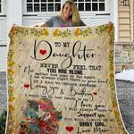 personalized to my daughter quilt blanket from mom i will always there to support you great 0