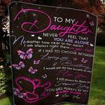 personalized to my daughter quilt blanket from mom never feel that you are alone great customized 0