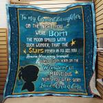 personalized to my granddaughter from grandma on the night you were born quilt blanket great 0
