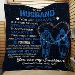 personalized to my husband from wife you are braver quilt blanket great customized gifts for 0
