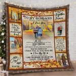 personalized to my husband quilt blanket from wife never forget that i love you great customized 0