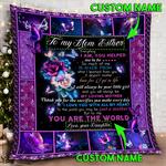 personalized to my mom every thing i am you helped me to be quilt blanket d2448633