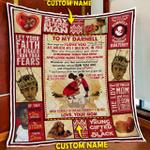 personalized to my son black boy magic love mom quilt blanket d2448944
