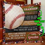 personalized to my songrandson quilt blanket d2448373