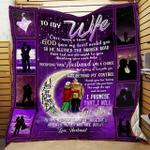 personalized to my wife from husband i love you to the moon and back quilt blanket great 0
