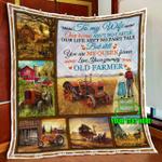 personalized to my wife you are my queen forever farmer quilt blanket d2448660