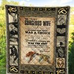 personalized turtle couple to my gorgeous wife quilt blanket from husband i love you forever and 0
