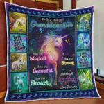 personalized unicorn to my granddaughter from grandma you are magical quilt blanket great 0